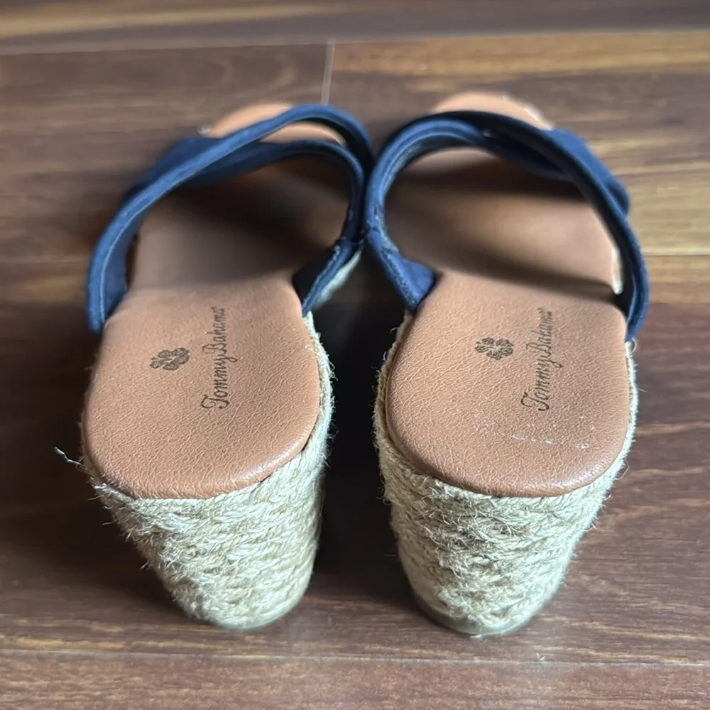 Tommy Bahama Women's Navy Espadrille Sandals Size 6.5